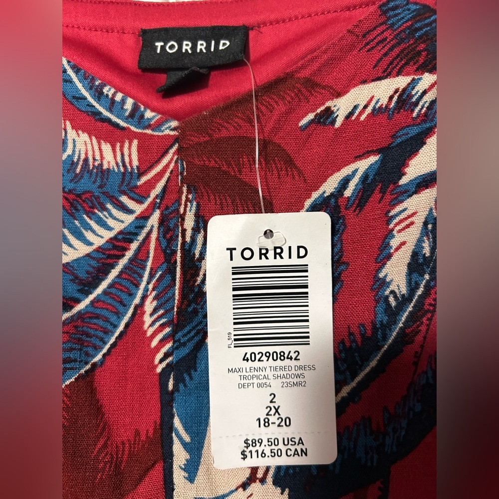 Torrid Maxi Lenny tiered Sundress - Picture 4 of 4